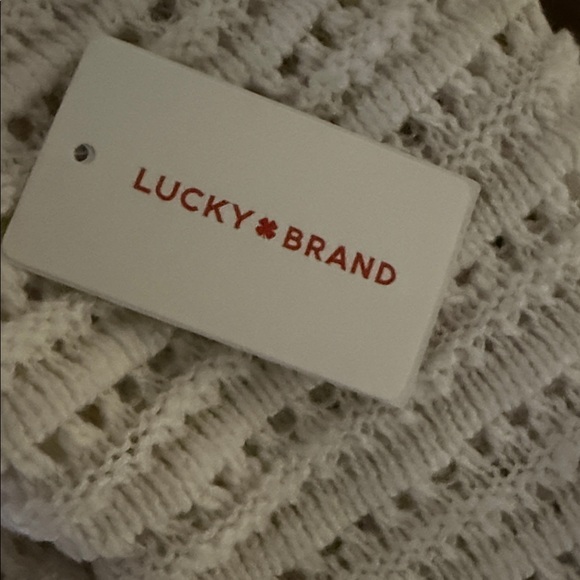 NWT Lucky Brand Cream Knit Cardigan - Picture 2 of 5